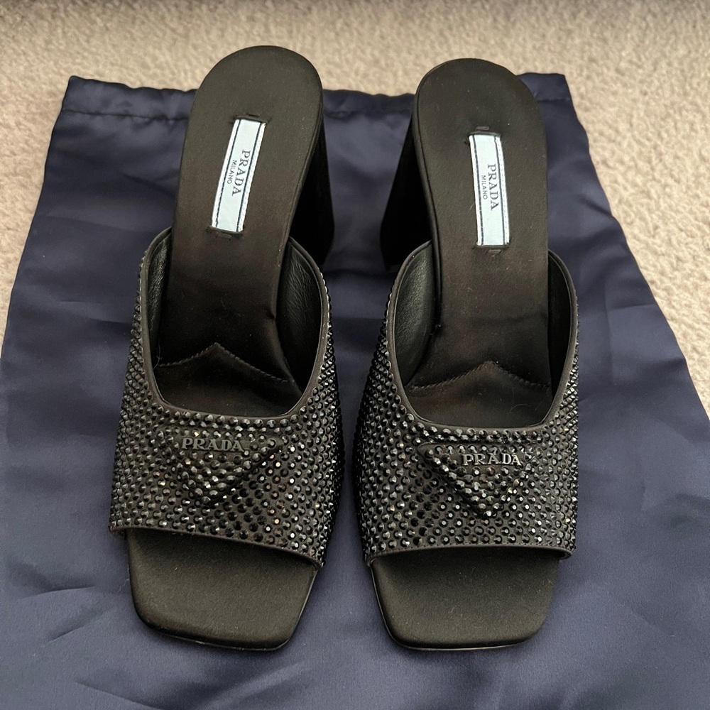 BRAND NEW Prada Mules, Size 38